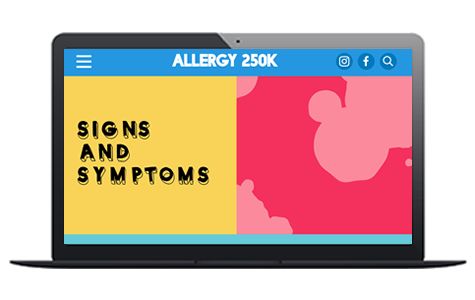 Signs and symptoms of allergies