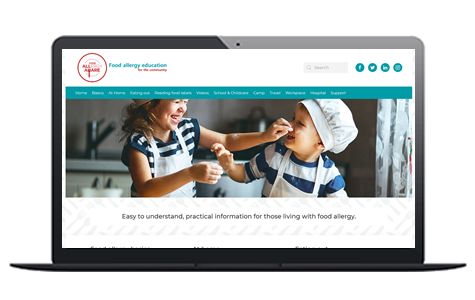 Food allergy education website 