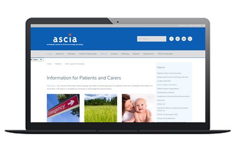 ASCIA patient information
